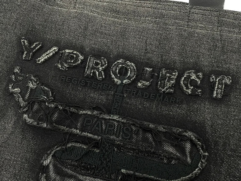 New 2024 Capacity Embroidered Project Messenger Strap Bag Men Women High Quality denimFunctional Shoulder Bags #787