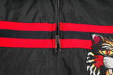 New 2022 Warm Winter Luxury Men Embroidered leopard Zipper Casual Mess Inside Windbreaker With Hoody Trench Jackets Coat #A457