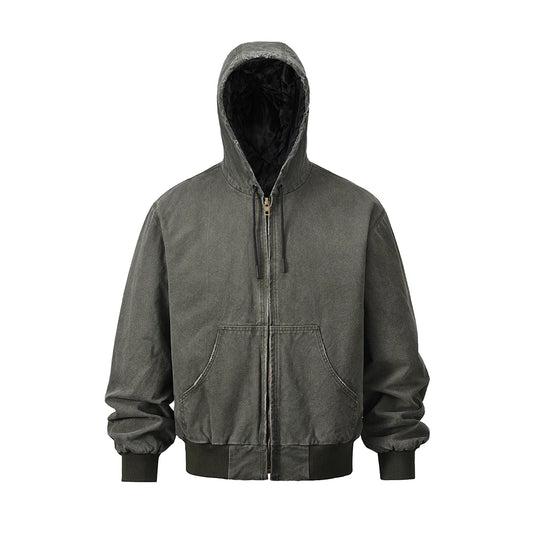 Hooded fleece oversized winter cotton women
