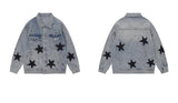 stars graffiti printed denim jackets mens fashion hip hop long sleeve coats outerwear y2k new casual streetwear jeans nan jac - variant style 5dce78 for streetwear fashion