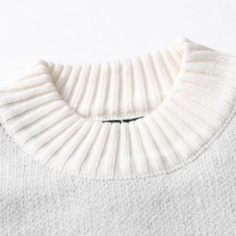 fashion knitted sweater autumn winter o neck anime characters pullover streetwear unisex casual loose sweaters jumper knitwears high quality cotton pullover, Y2K vintage urban hoodie, trendy hip hop style outerwear