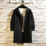 casual essential quality everyday premium design image style hip urban oversized graphic style high fit print men-long-jean-jacket-winter-men-women-trend-big-pockets-turn-down-collar-trenchcoat-outerwear-fashion-black-loose-denim-coats - hop 90a86d fashion wear material unisex streetwear streetwear design ID 9be30