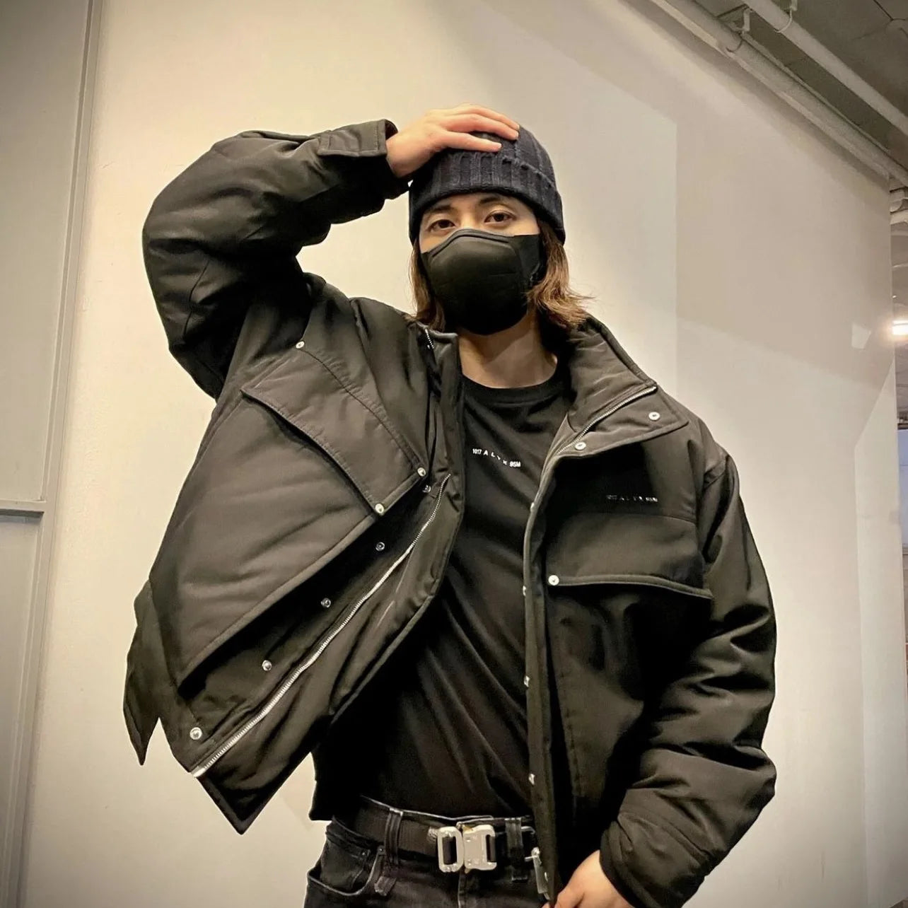 new luxury 2023 men alyx 1017 9sm bomber pockets varsity puffers coats jackets down cotton warm winter thicken 448 black stre - variant style 7f1422 for streetwear fashion