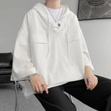 Anime Oversized shirt – Mens Summer Casual Short Sleeve Hooded T Shirt Fashion Overs