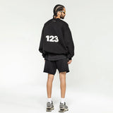 frog drift streetwear high street rrr123 logo hip hop short loose terry pants sweatpants for men unique joggers style 3480