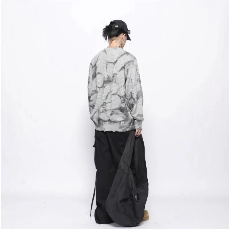 techwear flame hoodie, cold season layer, oversized streetwear hoodie for men, urban techwear fashion
