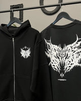 Y2K American Hip Hop Rock Dark Style Oversized Hoodie Men Street Haraj