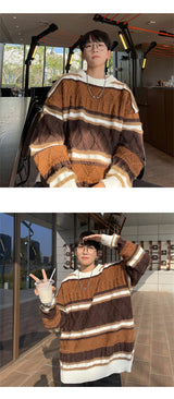 retro street knitwear, high-street look, trendy streetwear apparel for men and women