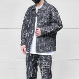 irregular scratched ripped holes denim jackets 2023 fashion turn down collar mens jean outerwear casual streetwear jeans blac - variant style f6ca11 for streetwear fashion