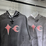 New Luxury 2023 Thug Club Washed Ripped Pullover Hoodies Hoody Hooded