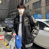 grunge street bomber, modern fit for men, oversized fit