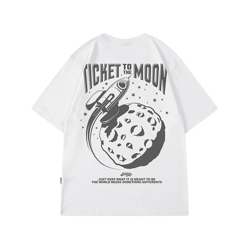 Harajuku Tribal flames – Mens Oversized Hip Hop Tshirt Funny Creative Printing Y2K St