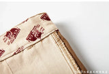 autumn winter heavyweight pure cotton thick american retro workwear khaki pants business casual mens basic solid color pants unique default style 1073
