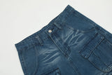 american retro buttons detachable design wide cargo jeans mens womens straight leg pants hip hop washed jeans overall 2023 unique cargo style 915