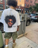 Anime Vintage print – Summer New Portrait Pattern Gothic Trend Oversized T Shirt M