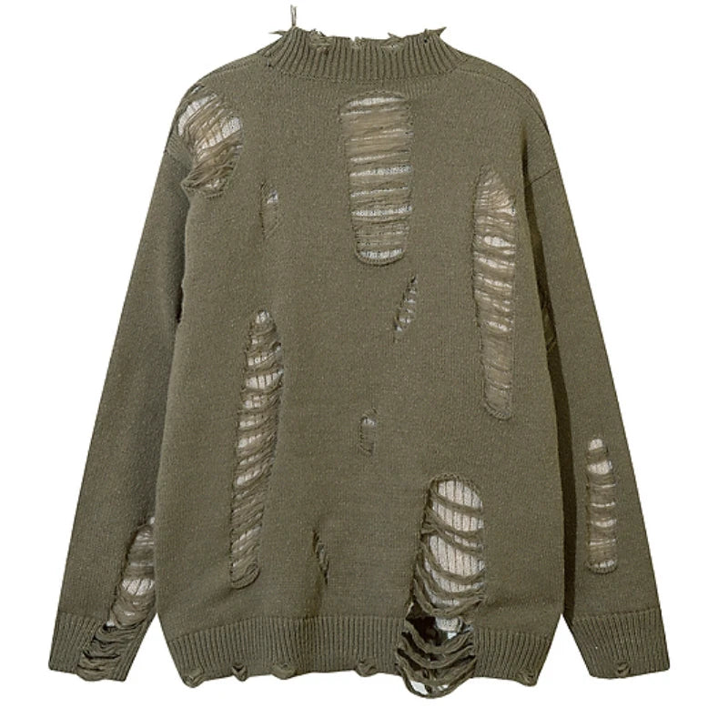 loose fit o-neck sweater, daily wear knit, cozy fashion fit, stylish street outfit, modern aesthetic appeal