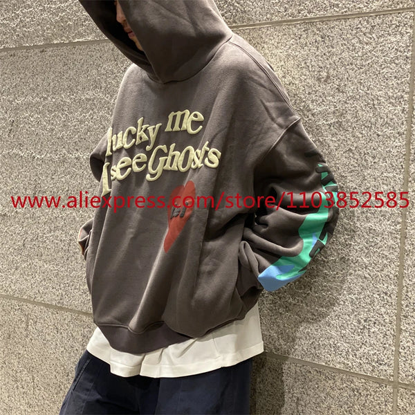New American Heavy Duty Vintage Hoodie Long Sleeve High Street High Qu