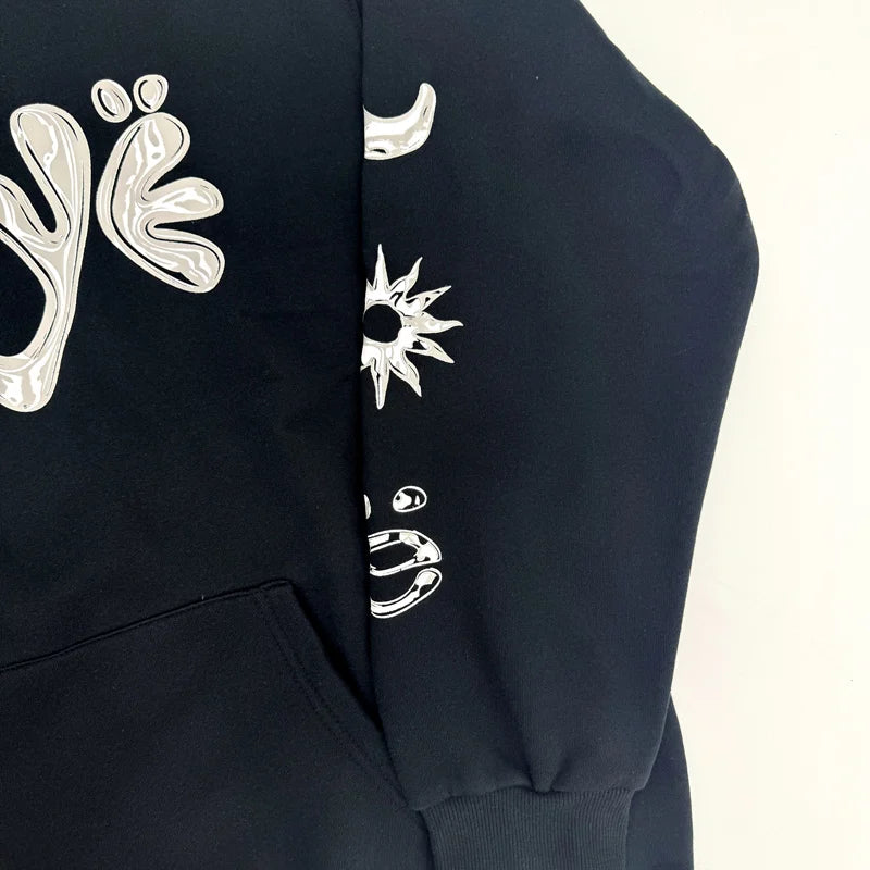 gothic melting smiley featuring new hot 2024 ken carson merch playboi carti whole pullover hoodies hoody hooded sweatshirts velvet cotton thick 730