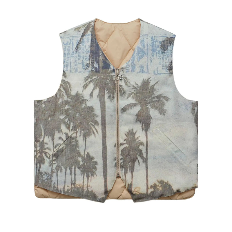 hip hop loose jacket vest unisex casual cotton padded vests mens harajuku streetwear printed sleveless warm reversible coat n - variant style fbb11f for streetwear fashion