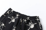 new 2023 hot luxury men classic skull head black saint comfortable cotton parkour sweat casual pants sweatpants 710 urban active pants