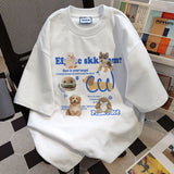 Y2k Anime panel – Summer Street Men And Women Trendy Personality Dog Print Rou