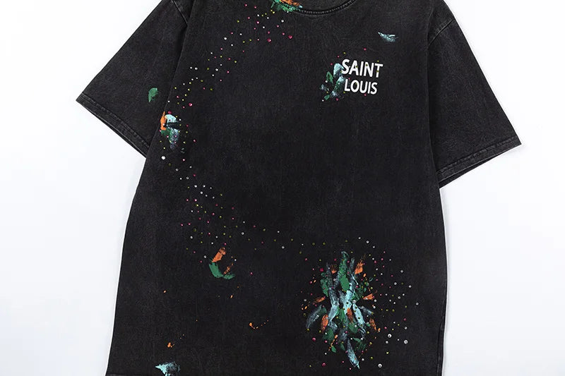 Y2K Graphic Tee – 2024Ss Saint Louis T Shirts Men Woman Good Quality Cotton Lo – Urban Streetwear for Men & Women