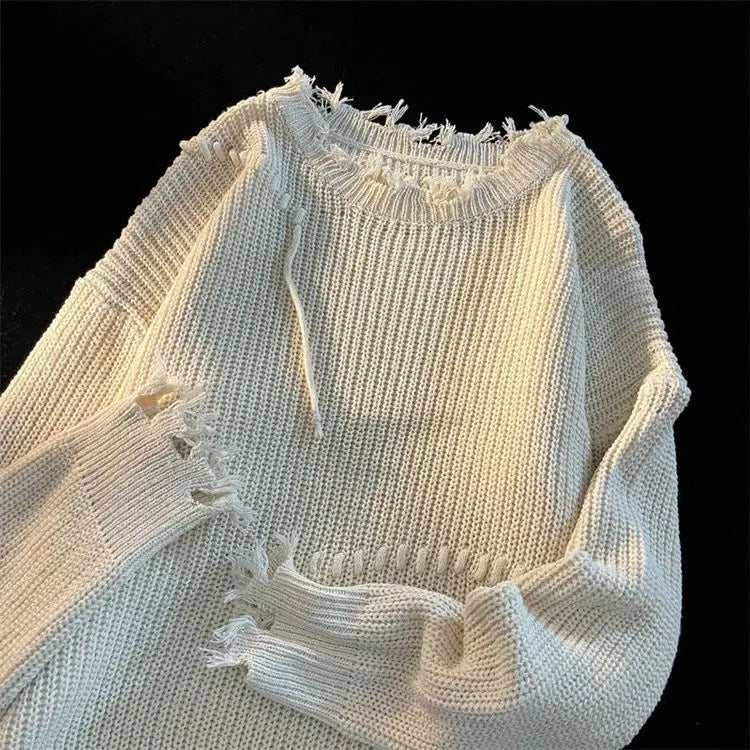 oversized flame knit top, unisex streetwear inspired by 2025 fashion trends, mens fashion layer for modern streetwear collect