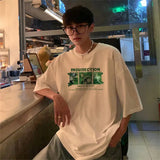 Sadcore Oversized shirt – Korean Style Street Letter Printed Short Sleeved T Shirt For