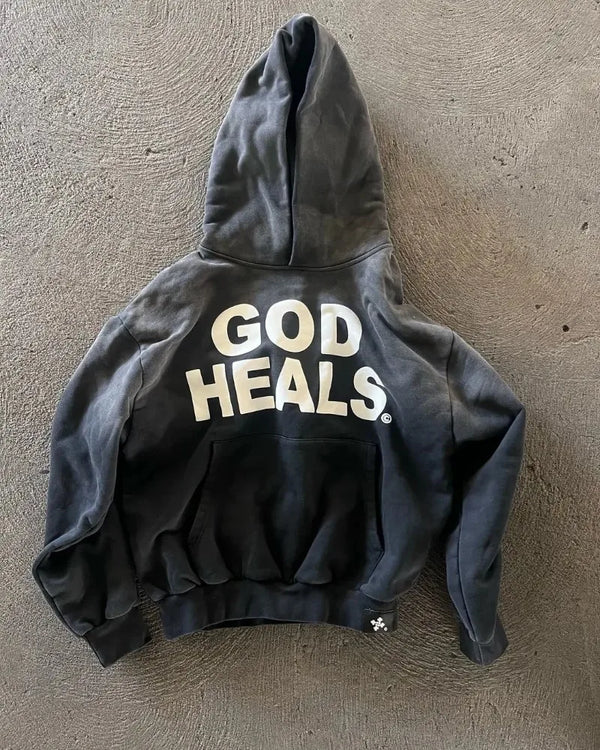 Y2K American Fashion Brand Harajuku Retro Loose Hoodie Women With Lett