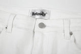 high street white knee pleated vertical stripe elastic fit skinny jeans male casual small leg jeans pants slim mens clothing unique jeans style 3676