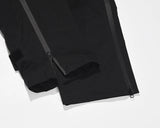high street zipper pockets quick dry vibe style mens track pants elastic waist straight retro black casual trousers unique default style 455