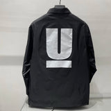 New 2023 Men UNDERCOVER  Parka All Track Zipper Casual Mess Inside Windbreaker With Hoody Trench Jackets Coat #99