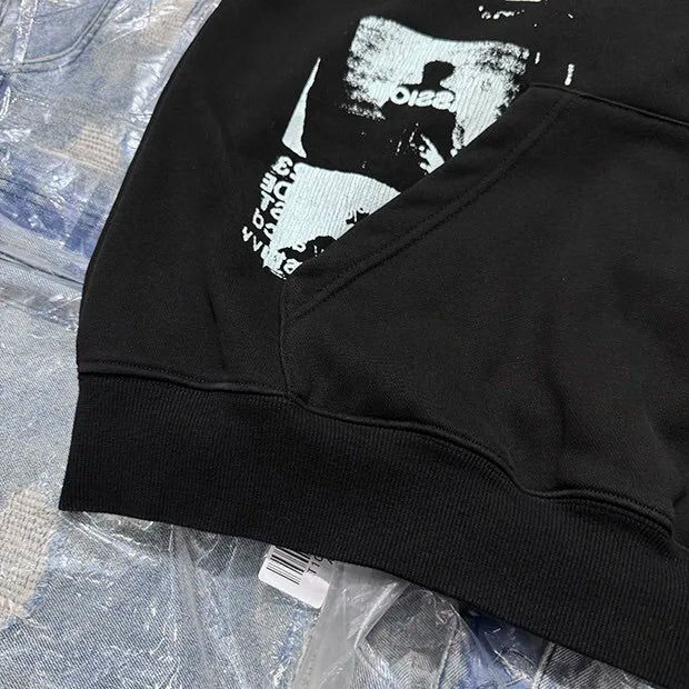 Alternative gothic hoodie with eerie ghost-inspired details