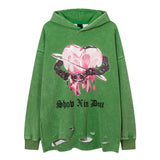 anime chrome print featuring fashion harajuku printed hoodies hip hop retro washed bottom ripped sweatshirt streetwear mens hooded warm fleece loose hoodies