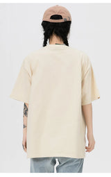 Sadcore Tribal flame – Aolamegs Men Gothic Punk Style Letter Printed Oversized T Sh