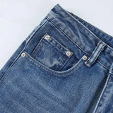 2024 ripped jeans high street straight trousers destroyed hole baggy denim pants vintage retro hip hop ripped baggy denim