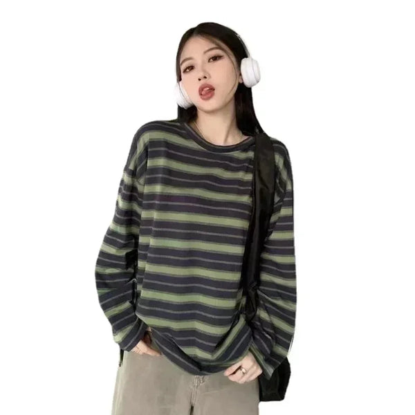 Vaporwave Graphic tee – Women Sweatshirt Long Sleeve Y2K Womens Clothing Anime Hoodi