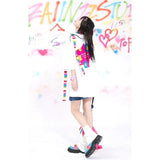 Vaporwave Oversized shirt – American Ins Design Trendy And High End Star Printed Short S