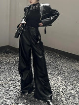 design fit european-and-american-heavy-industry-multi-zipper-design-spider-web-shoulder-pad-leather-jacket-for-women-2024-new-jacket-top - essential print hop streetwear hip style material oversized graphic wear urban premium high 431f9d quality image unisex fashion style casual everyday streetwear design ID 05163