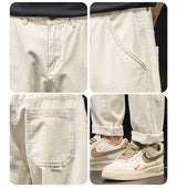 plus size 28 42 men streetwear fashion loose casual straight ankle length white denim jeans pant cityboy harem jeans trouser unique jeans style 2083