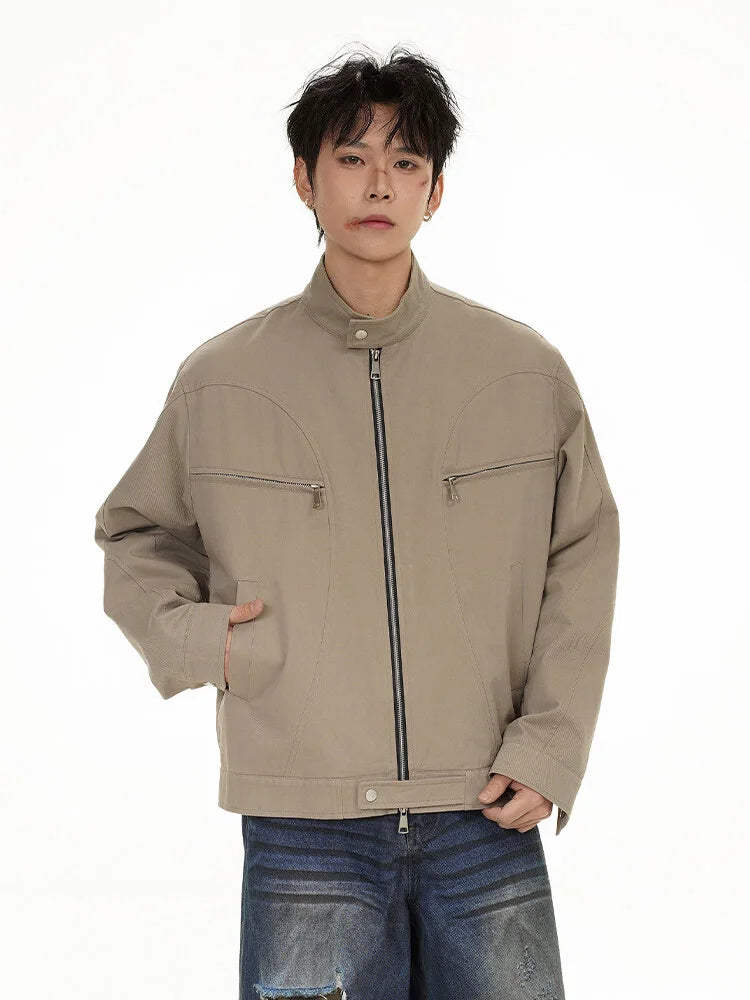 leather varsity jacket, layered style, men's streetwear fashion, trendy oversized fit, urban techwear design, modern hip hop 