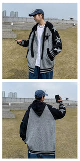 minimalist knit jumper, daily wear essential, trendy urban fashion top for men, layered streetwear look