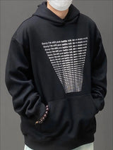 2024 Korean Fashion Pullover – Autumn Mens Y2K Letter Printed Goth Hoodies New American Streetwear Hooded Sweatshirts Hip Hop Fashion Pullover Retro Hoody | Zip Knit Drop #152