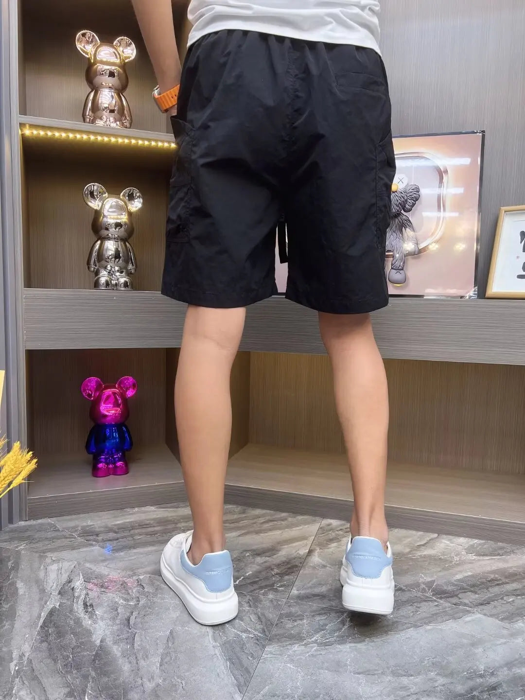 Men Casual Shorts 2024 Summer korean Fashion Brand Drawstring Waist