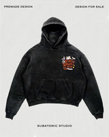 Harajuku Long Sleeved Hooded Sweatshirt New Gothic Halloween Cartoon L