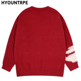 bold flame design top, high-street layer, cozy fashion fit, stylish street outfit, modern aesthetic appeal