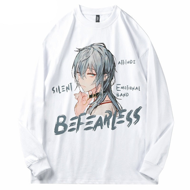 "No Fear At All" Unisex Men Women Streetwear Graphic Sweatshirt Daulet Apparel