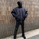 undermycar 2023 new high street fashion brand quality multi pocket flight jacket cotton coat black nan streetwear photo styli - variant style 890b7f for streetwear fashion