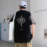 Anime Vintage print – Korean Creative Design Fashion Printed Short Sleeved T Shirt