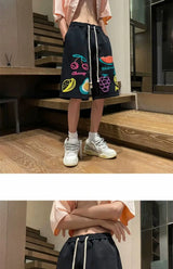 summer dopamine shorts thin summer american fashion brand loose casual sports basketball large size five point pants for men top unique shorts style 3358